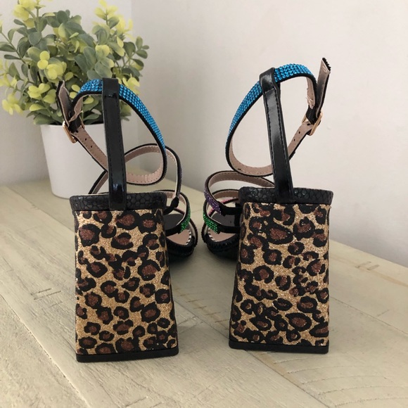 Betsey Johnson Graviti Embellished Block Heel Sandal - Picture 4 of 4